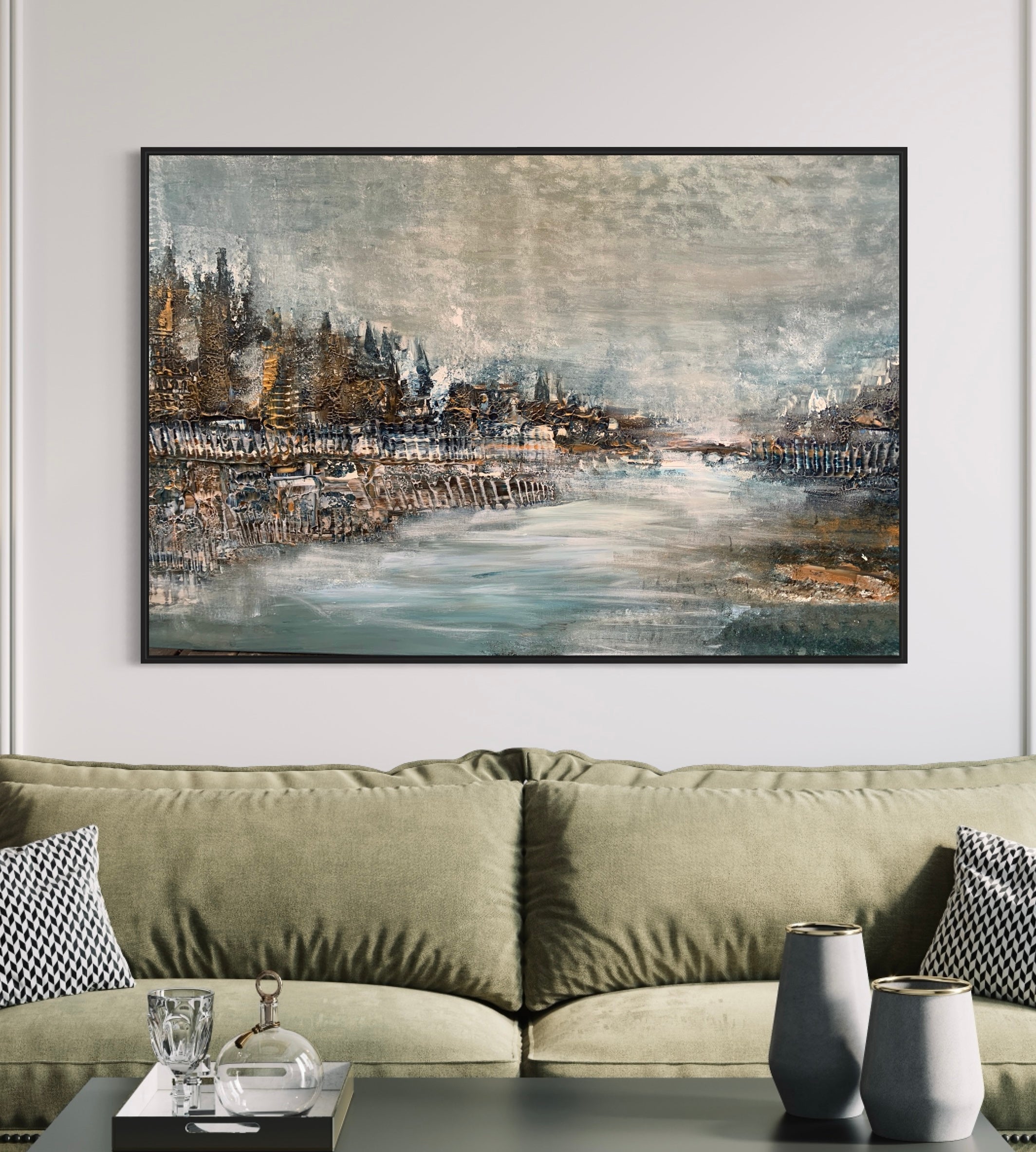 Vinternatt längs Strandvägen