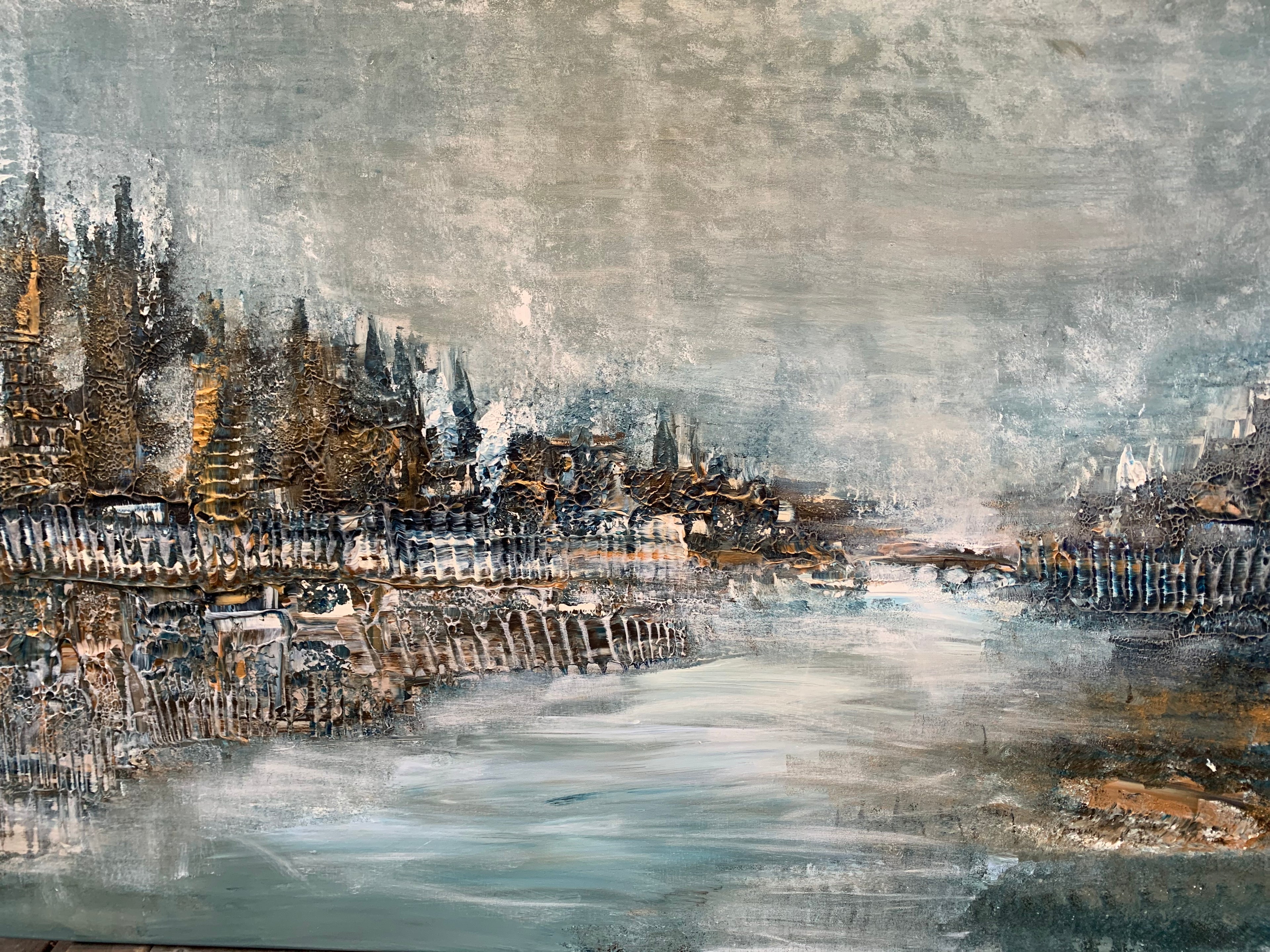 Vinternatt längs Strandvägen