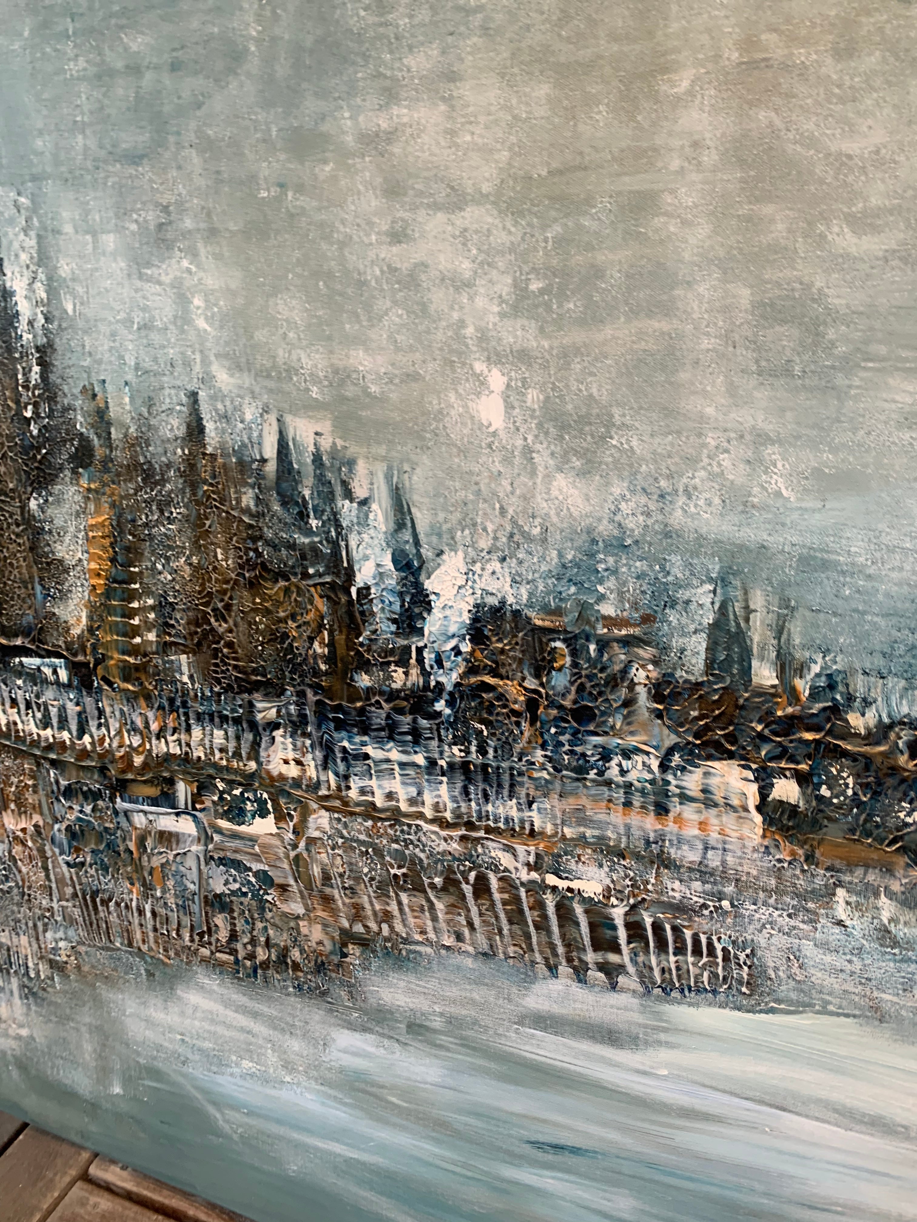 Vinternatt längs Strandvägen