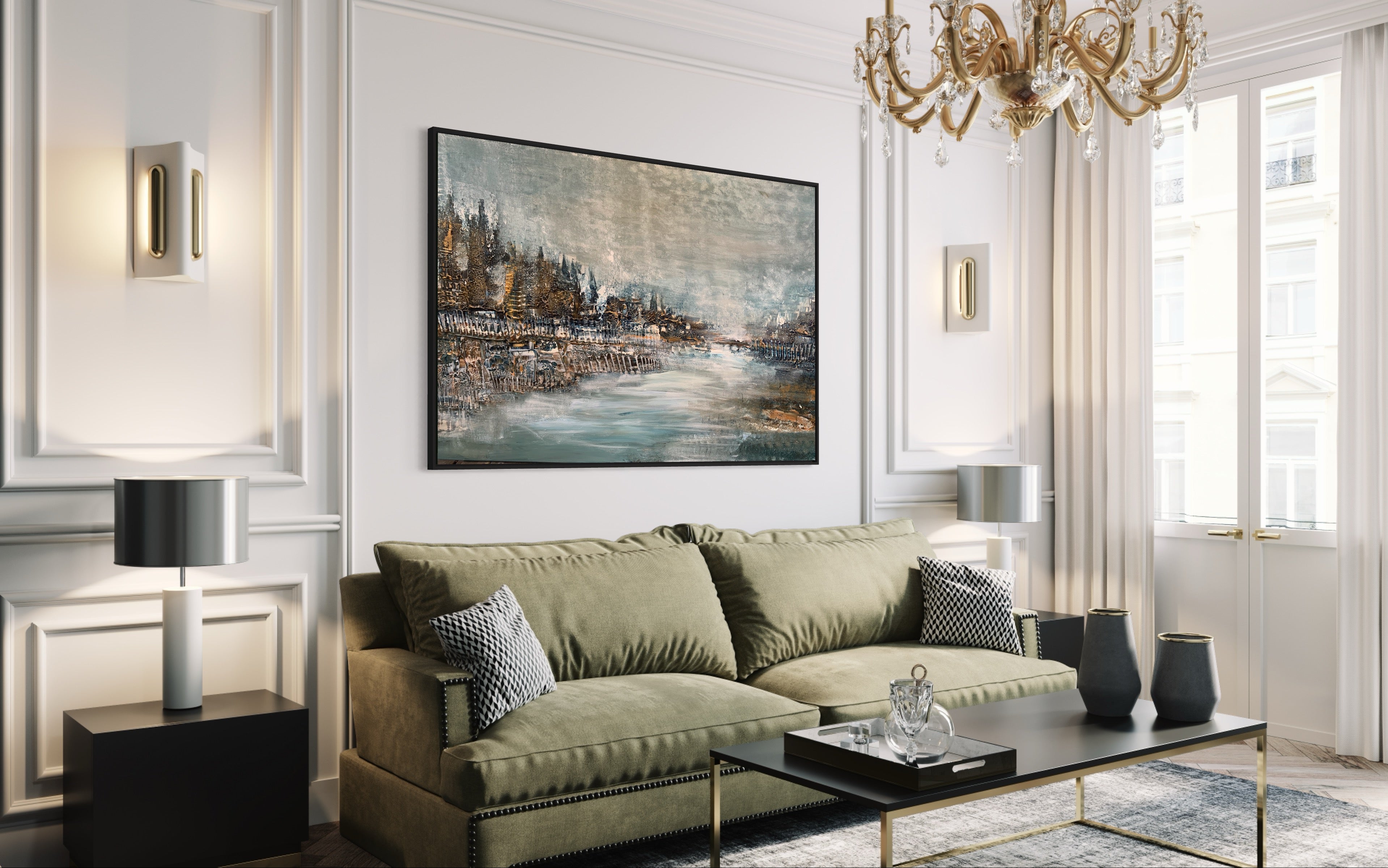 Vinternatt längs Strandvägen