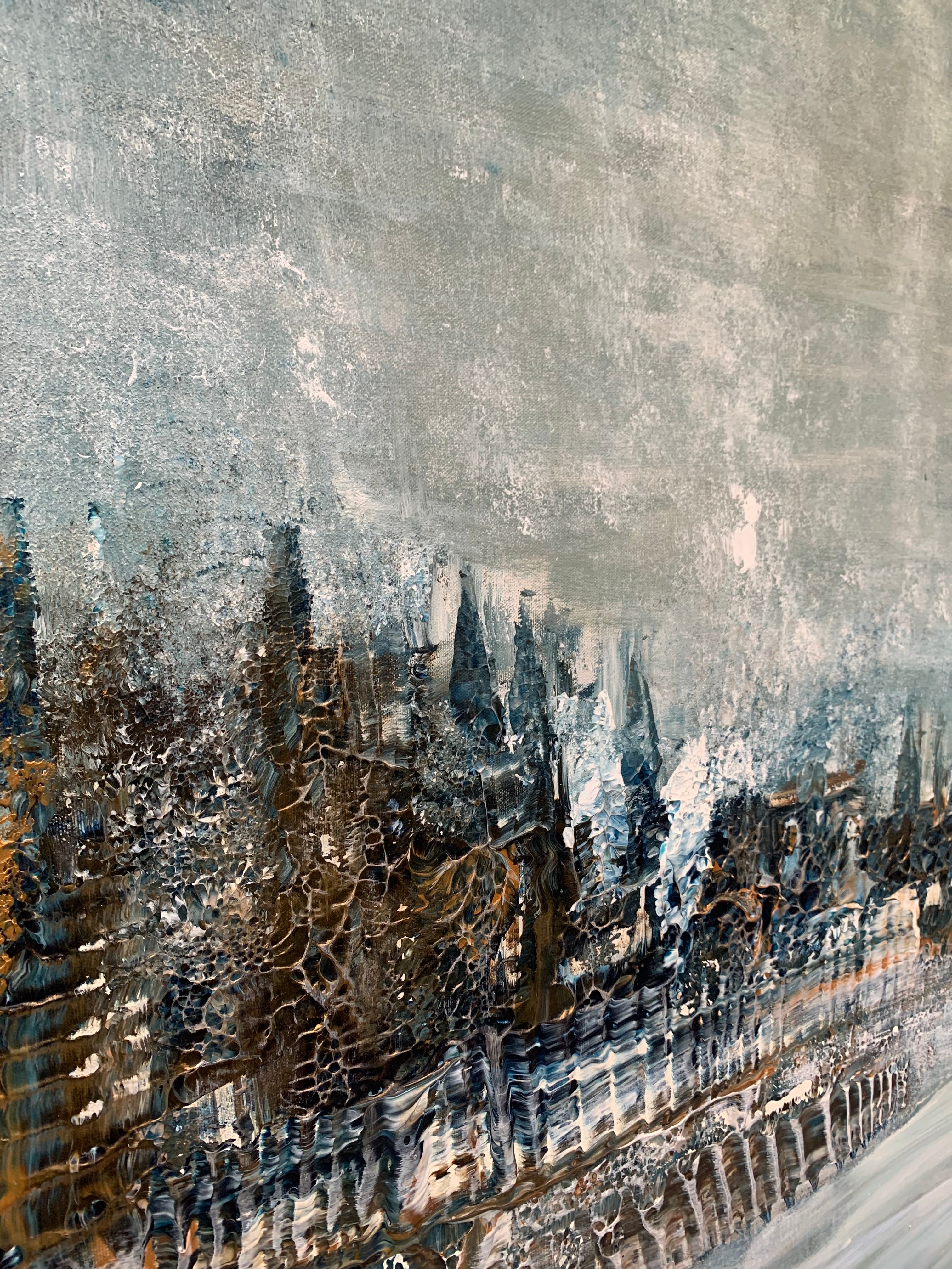 Vinternatt längs Strandvägen